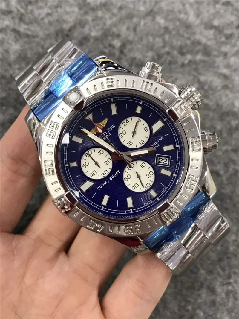 Breitling Chronomat Blue Dial - Hình 6
