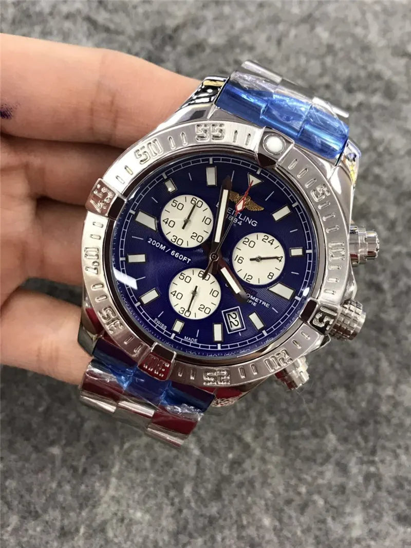 Breitling Chronomat Blue Dial - Hình 8