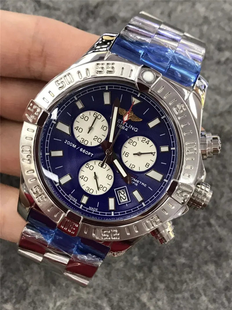 Breitling Chronomat Blue Dial - Hình 7
