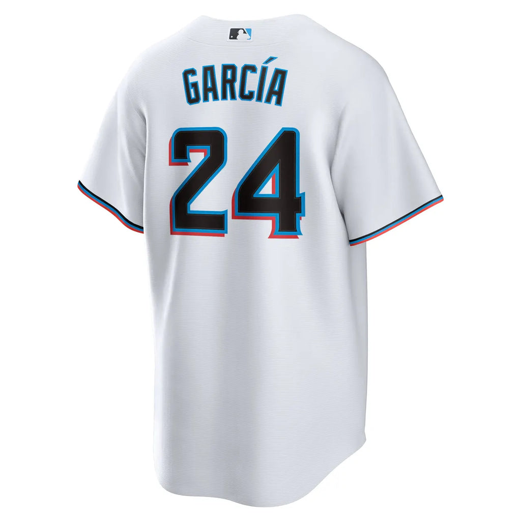 Nike Marlins Garcia White Jersey - Hình 4