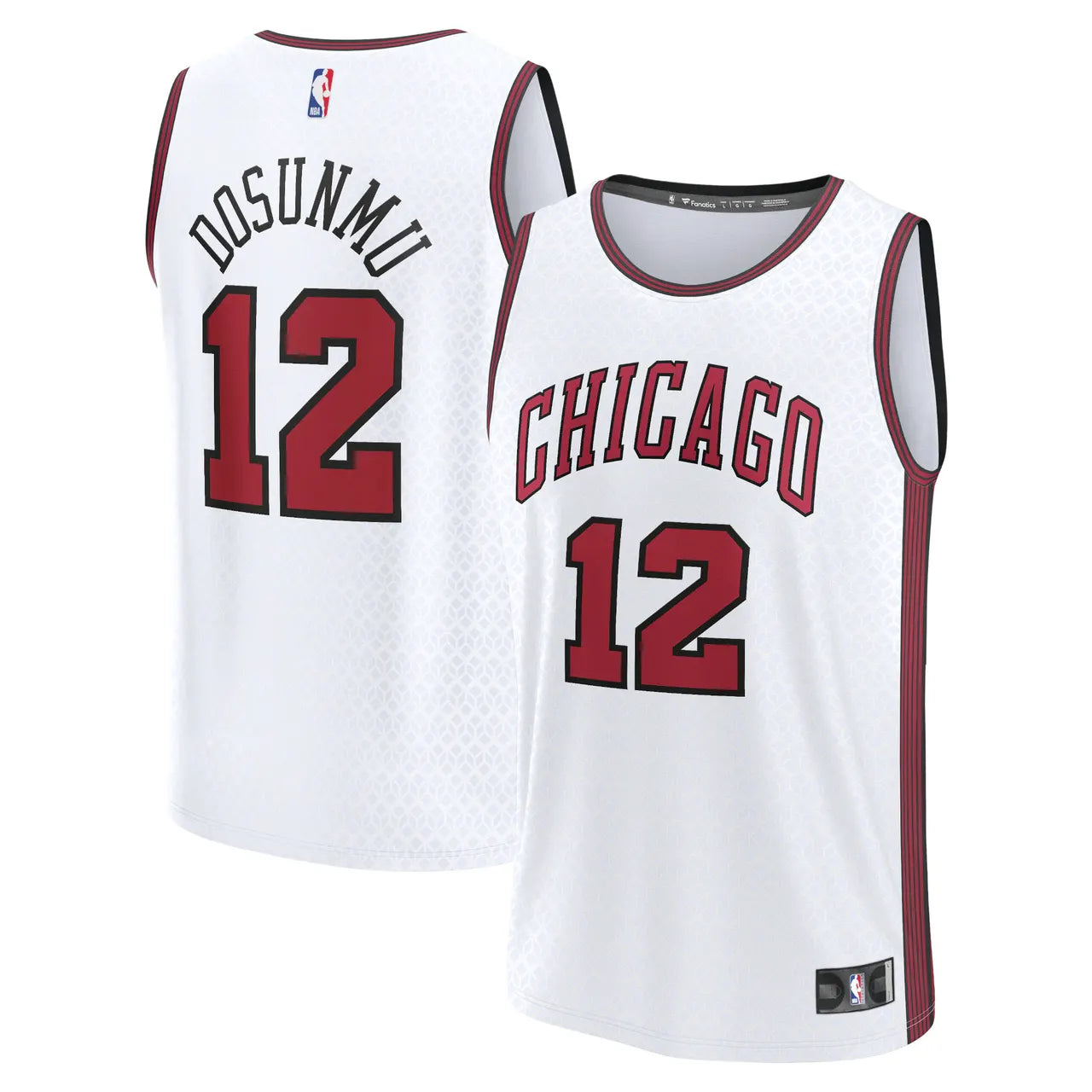 fanatics Dosunmu Bulls White Jersey