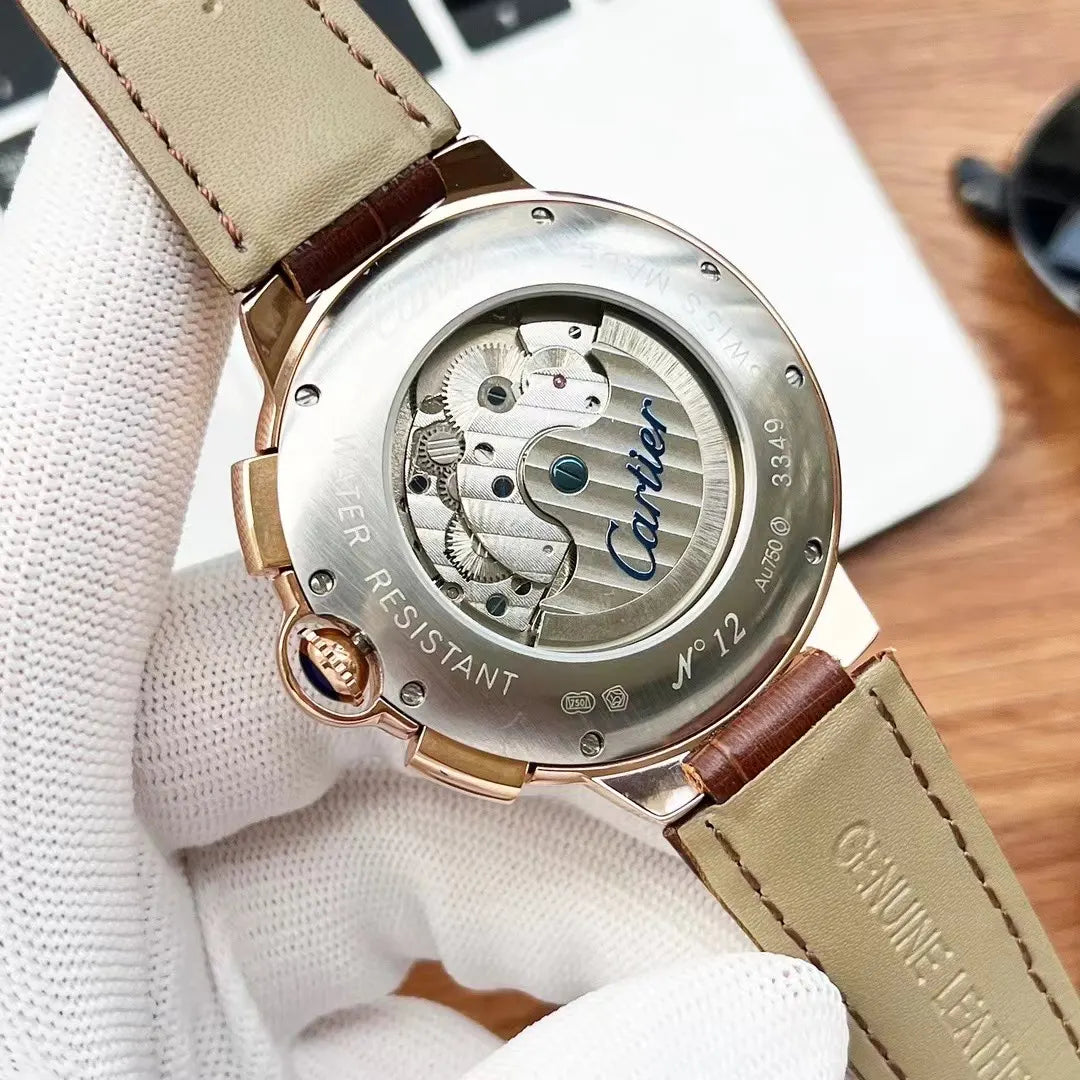 Cartier Green Dial Rose Gold - Hình 3