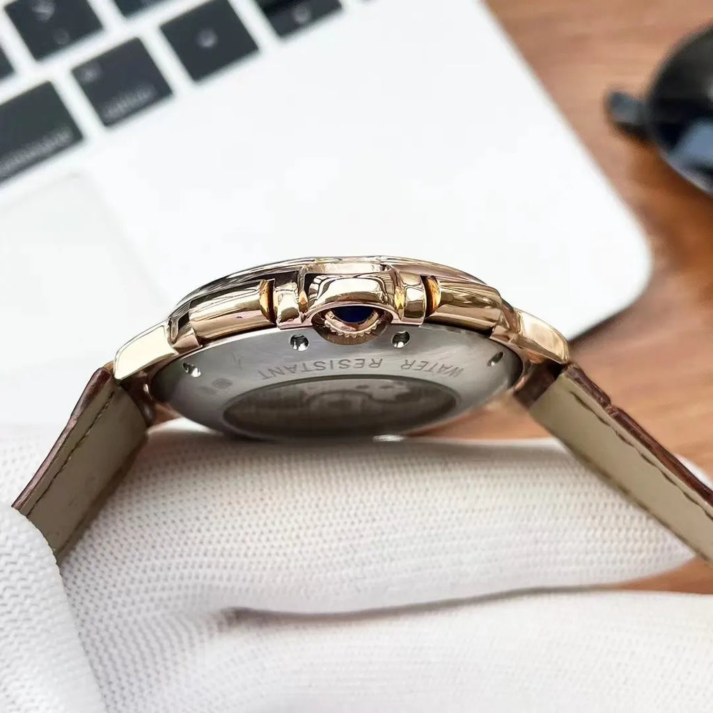 Cartier Green Dial Rose Gold - Hình 2
