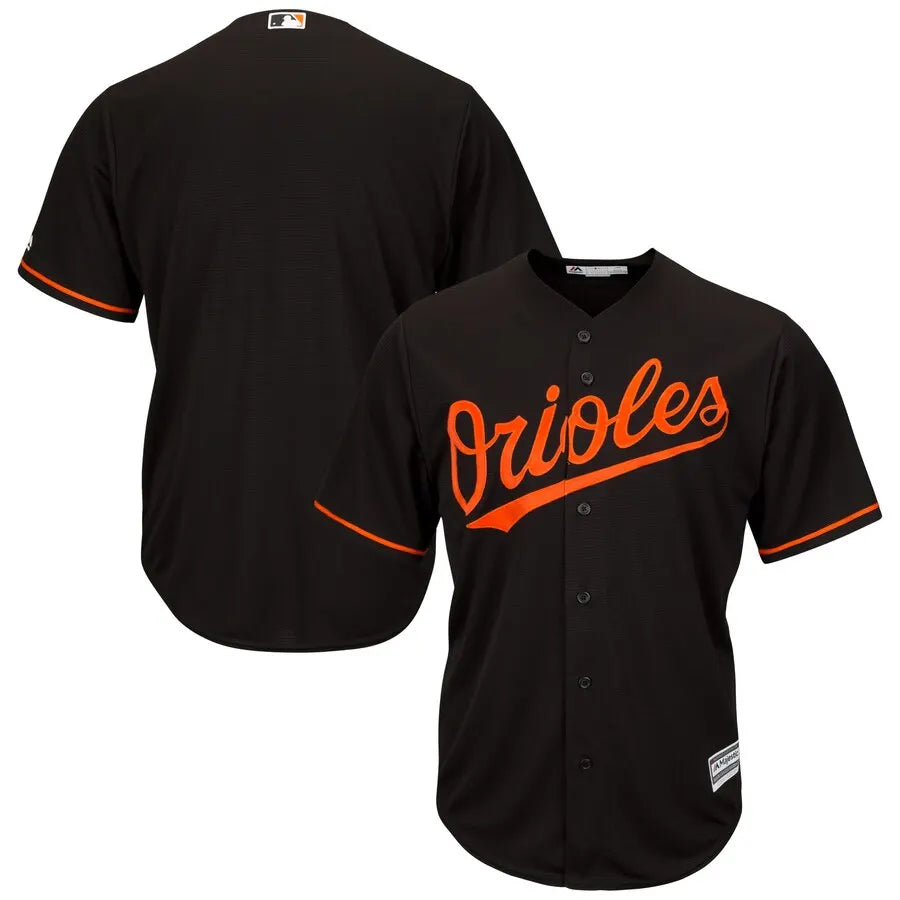 Orioles Black Jersey Orange Trim