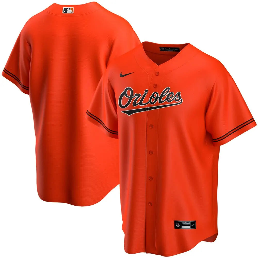 Orioles Orange Road Jersey