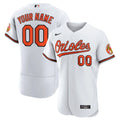 nike Orioles White Home Custom Jersey