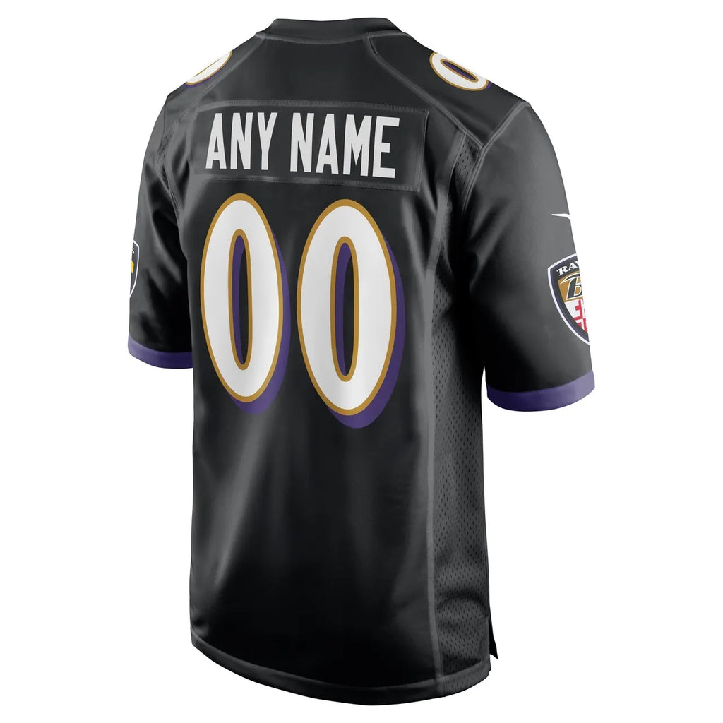 Custom Ravens Black Jersey - Hình 2