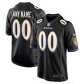 Custom Ravens Black Jersey