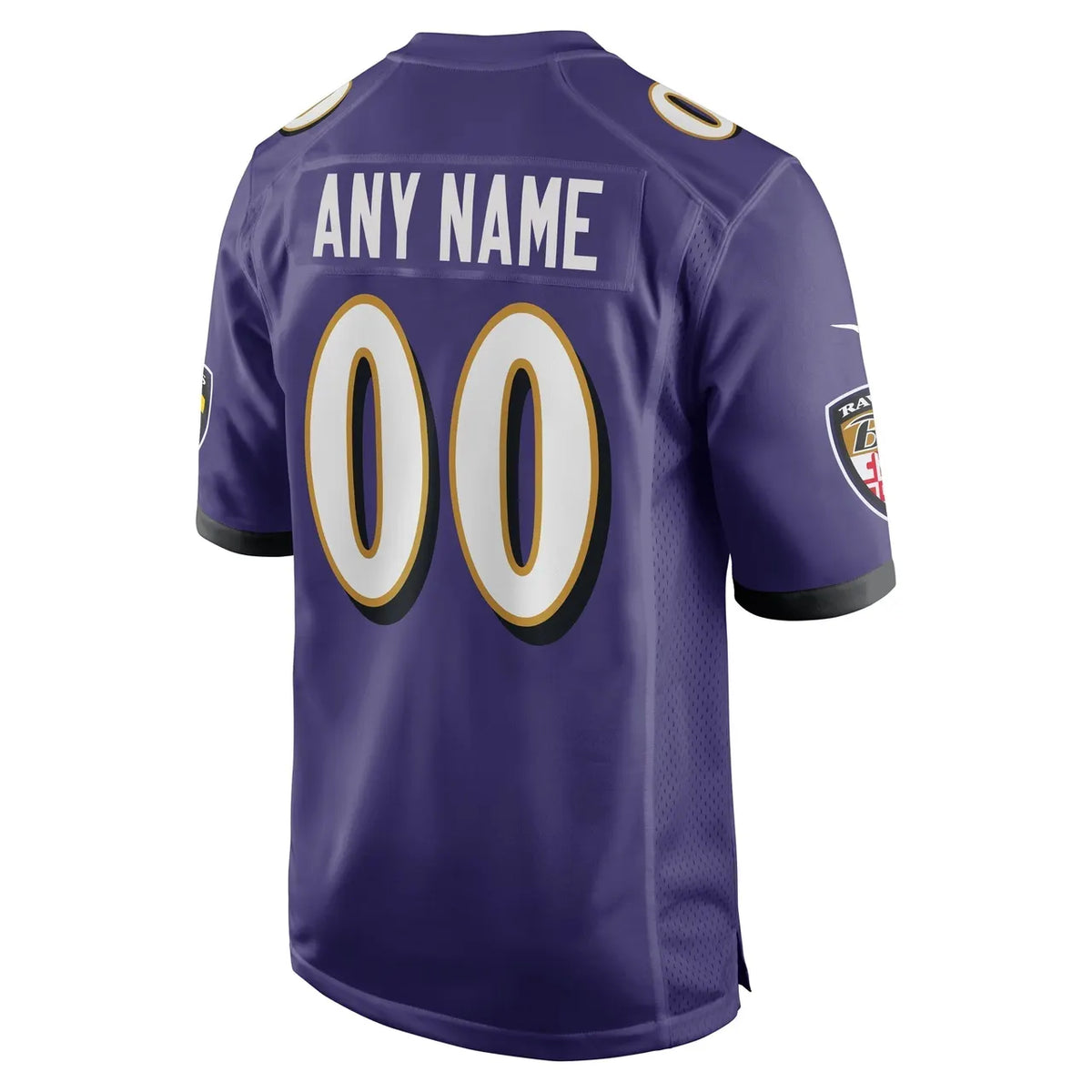 nike name Ravens Purple Custom Jersey - Hình 3