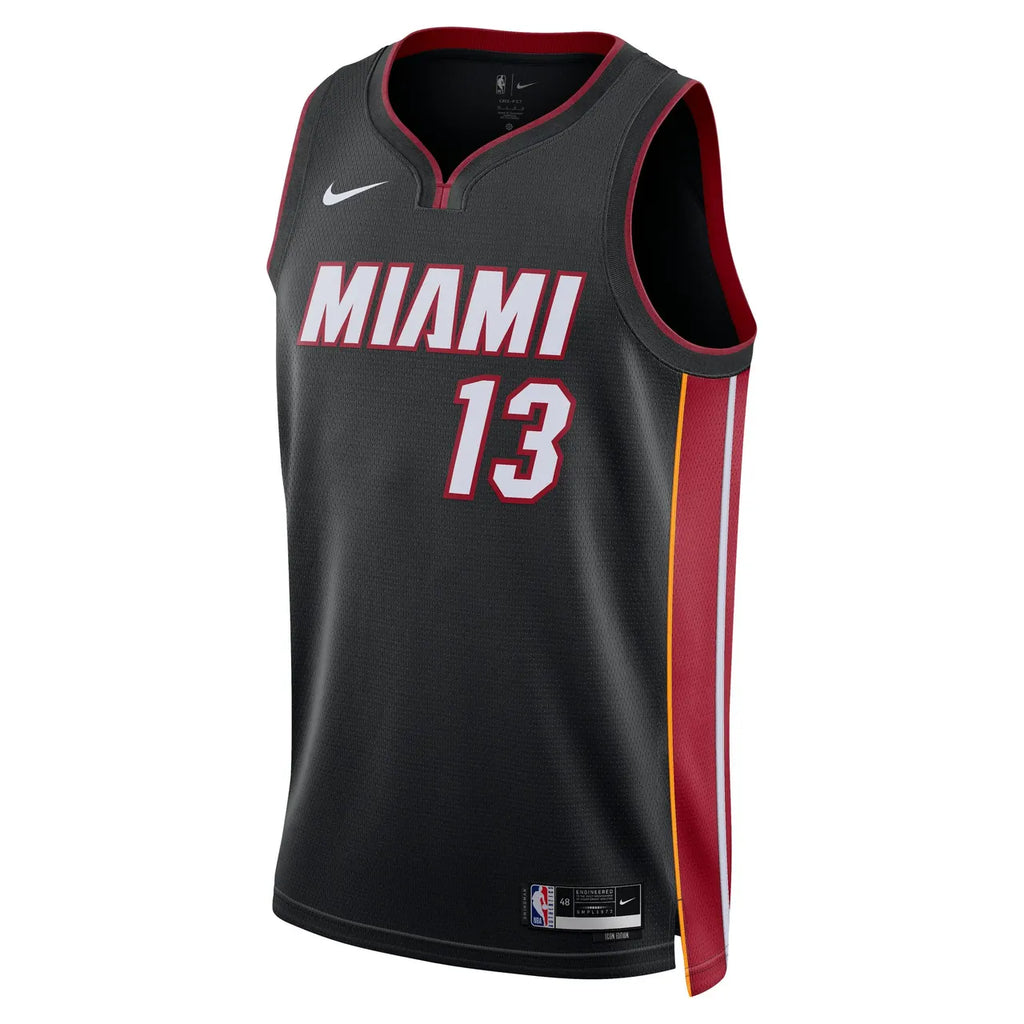 nike miami Adebayo Heat Black Jersey - Hình 3