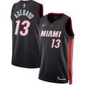 nike miami Adebayo Heat Black Jersey