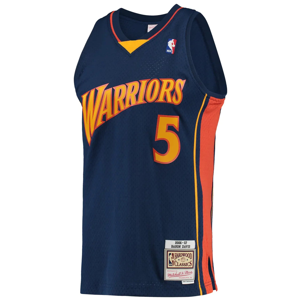 Warriors Davis Hardwood Classic Jersey - Hình 3