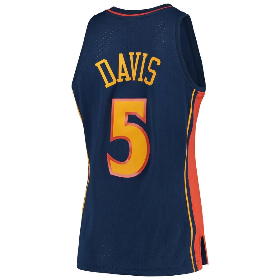 Baron Davis Warriors Navy Jersey - Hình 3