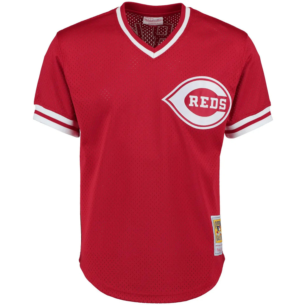 throwback Mitchell & Ness Larkin Reds Jersey - Hình 3