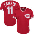 throwback Mitchell & Ness Larkin Reds Jersey