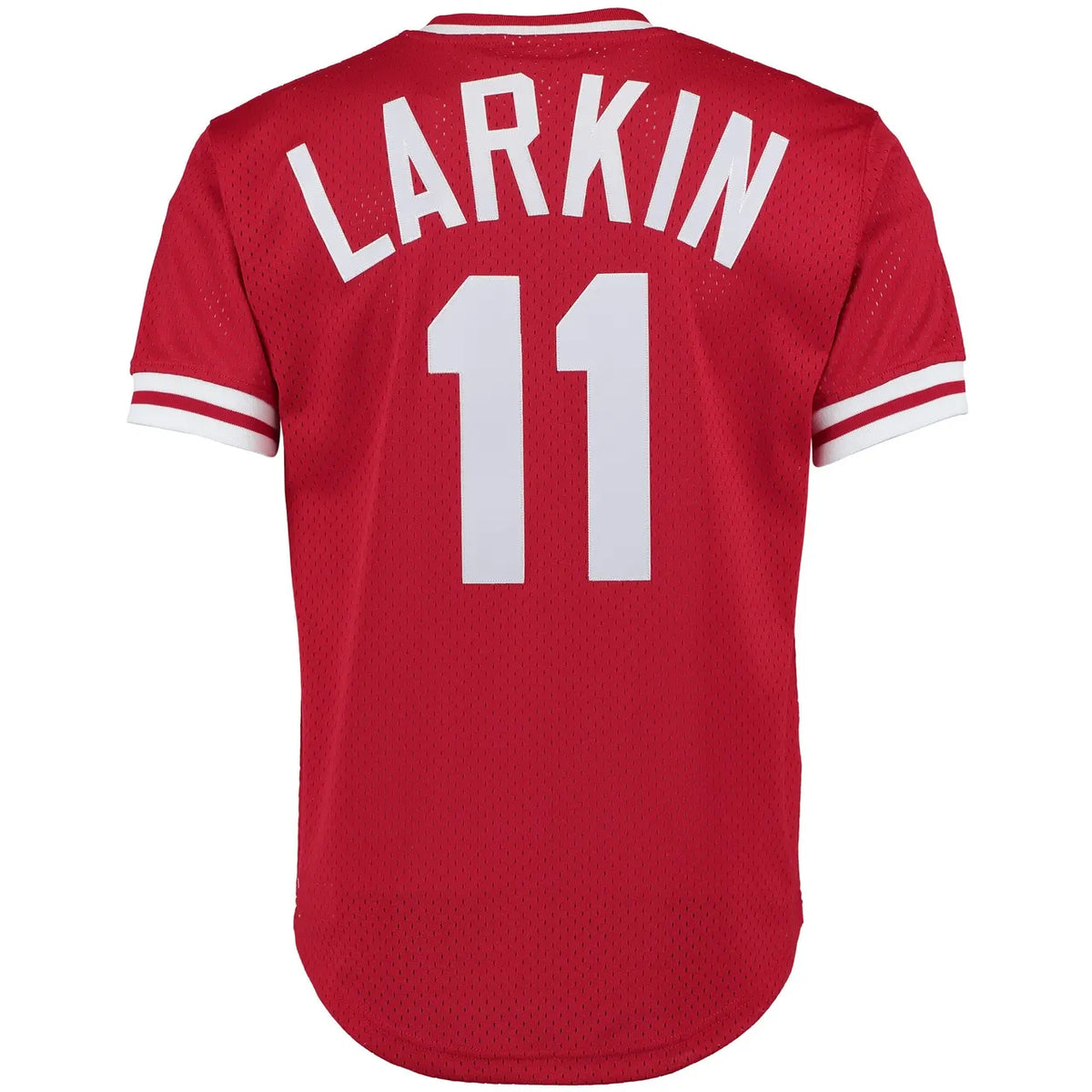 throwback Mitchell & Ness Larkin Reds Jersey - Hình 4