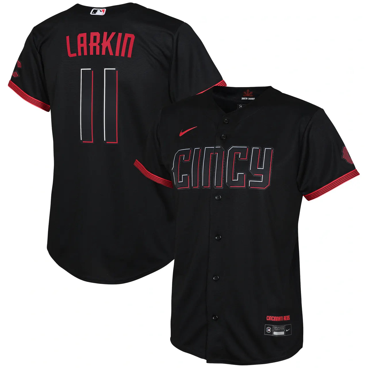 Nike Larkin Reds Black Alternate Jersey