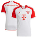 white Adidas Bayern Munich Home Jersey