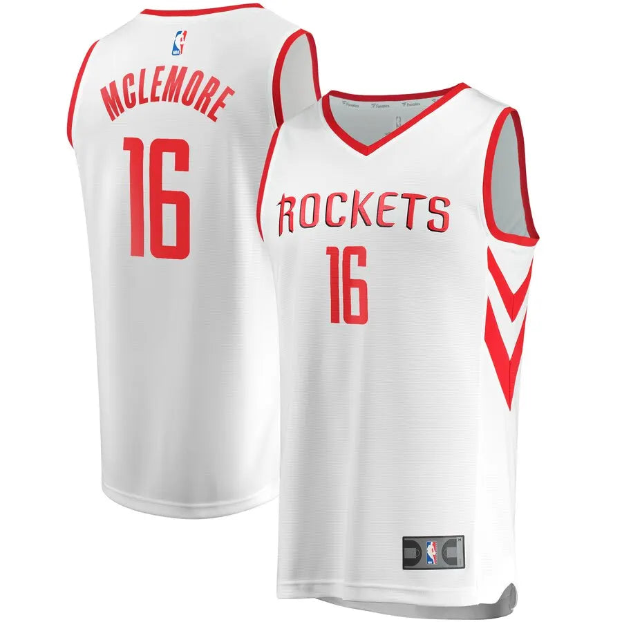 fanatics McLemore Rockets White Jersey