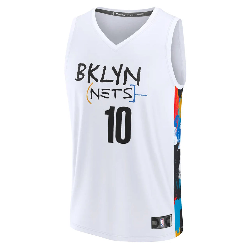 city Fanatics Simmons Nets White Jersey - Hình 3