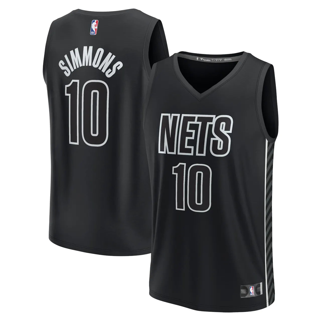 statement Fanatics Simmons Nets Black Jersey - Hình 2