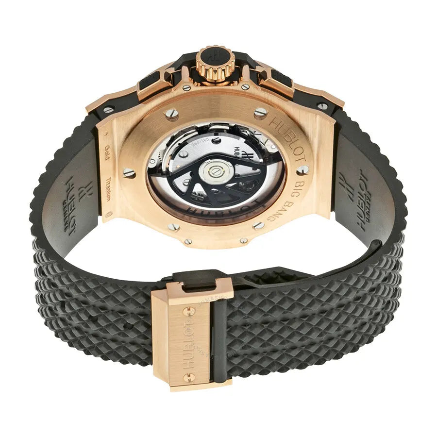 rubber Hublot Rose Gold Black Dial - Hình 3