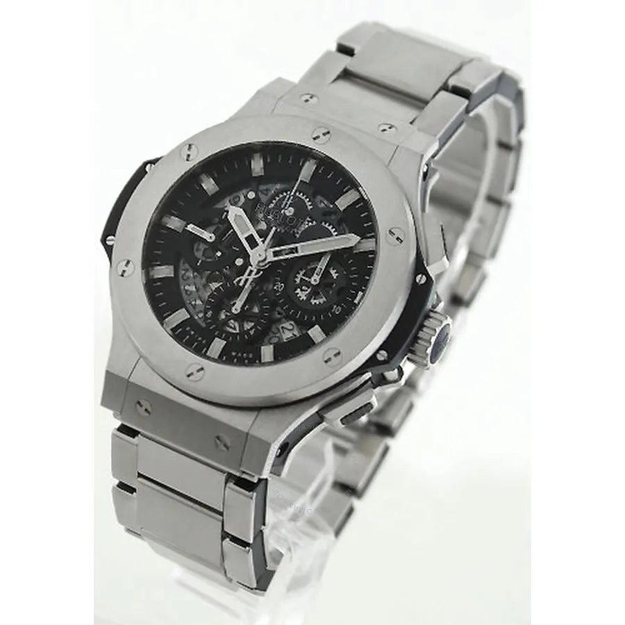 black Hublot Titanium Skeleton