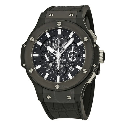alligator Hublot Black Ceramic Skeleton