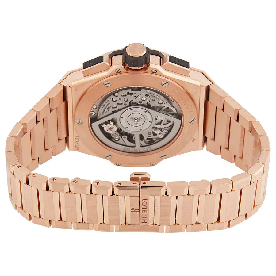 integral Hublot Rose Gold Skeleton - Hình 2