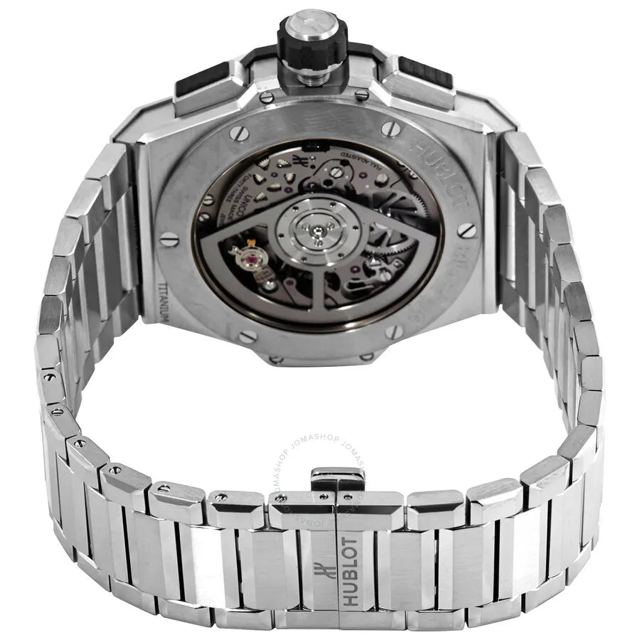 big Hublot Titanium Skeleton Watch - Hình 3
