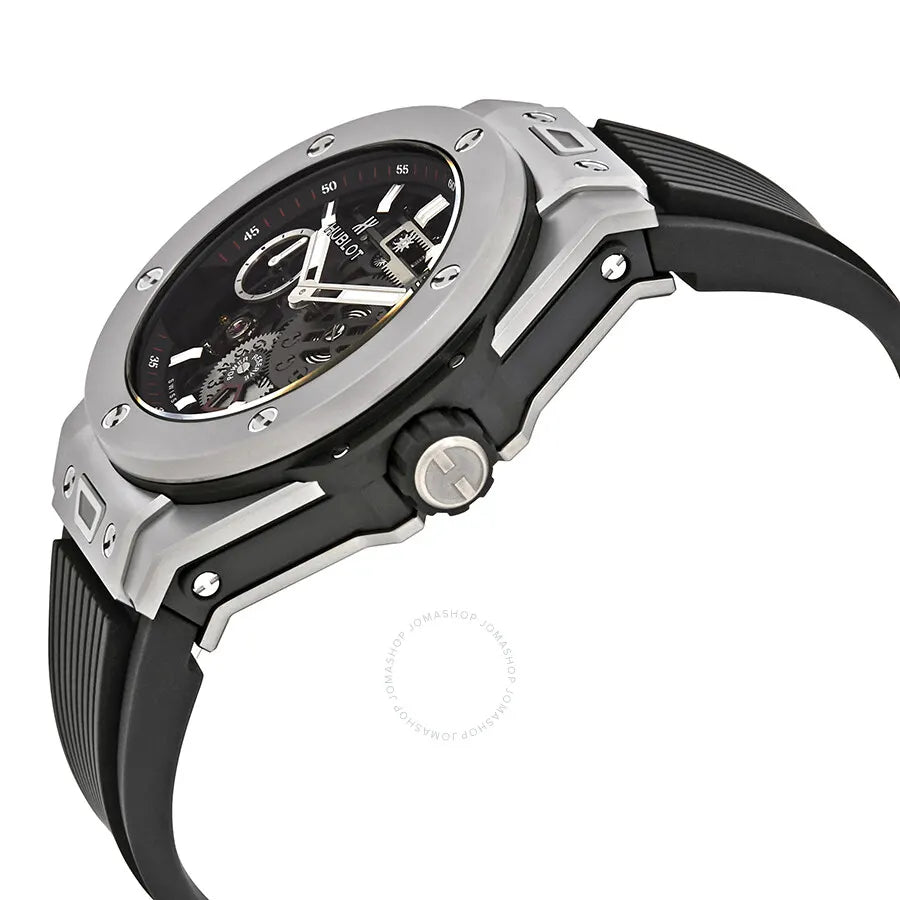 Hublot Titanium Skeleton Rubber Watch - Hình 2