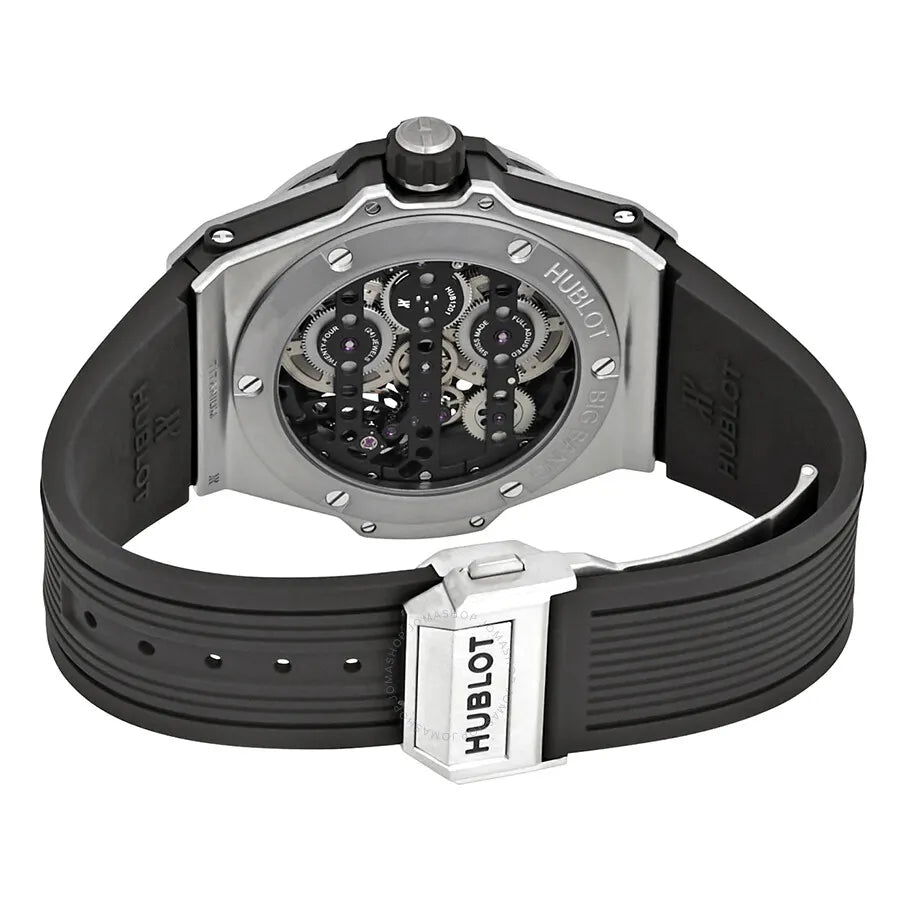 Hublot Titanium Skeleton Rubber Watch - Hình 3