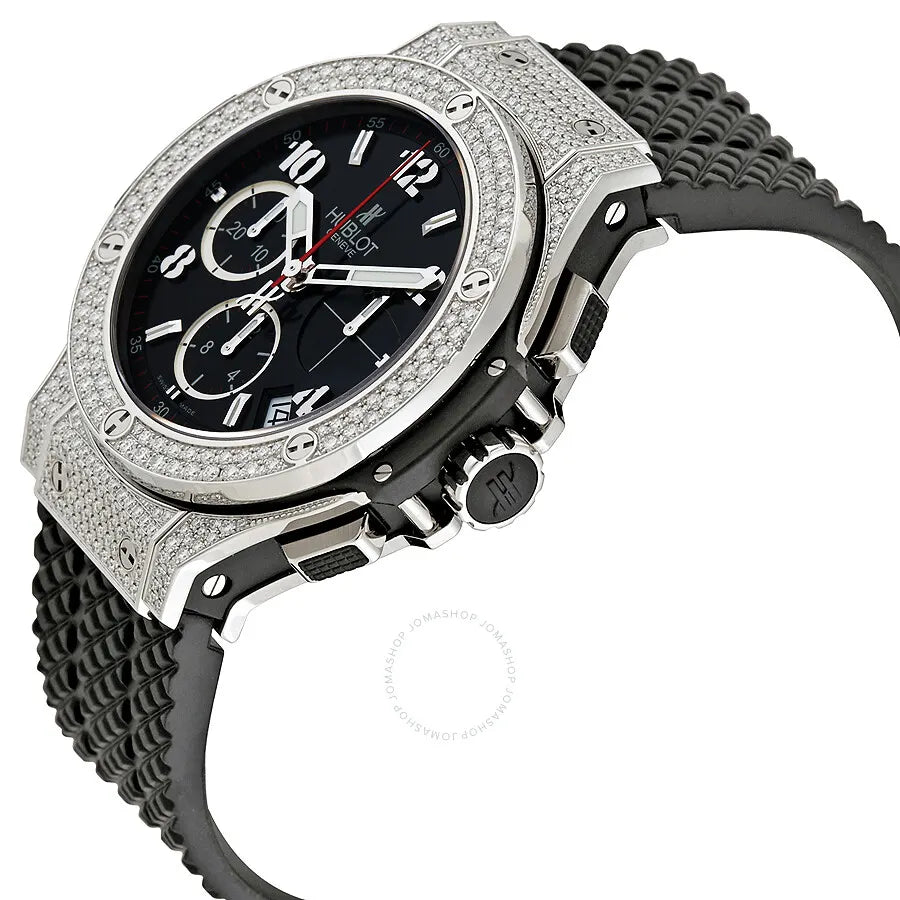 Hublot Diamond Rubber Strap Watch - Hình 2