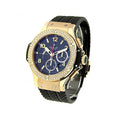 Hublot Gold Diamond Blue Dial