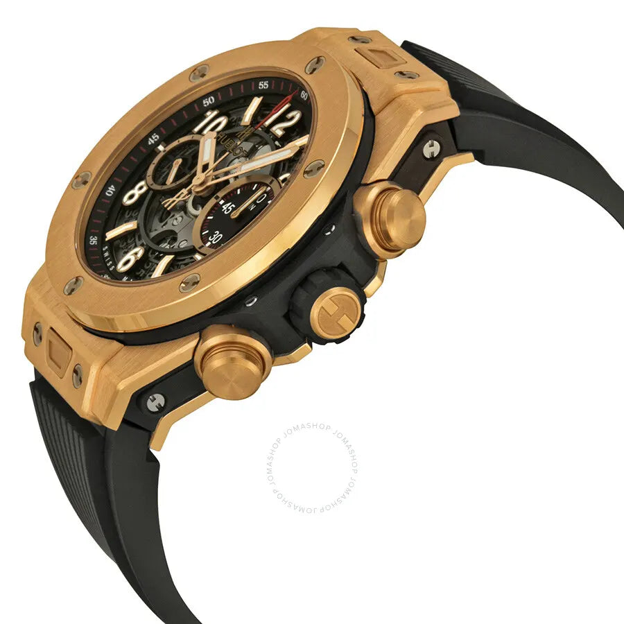 Hublot Gold Black Rubber big - Hình 2