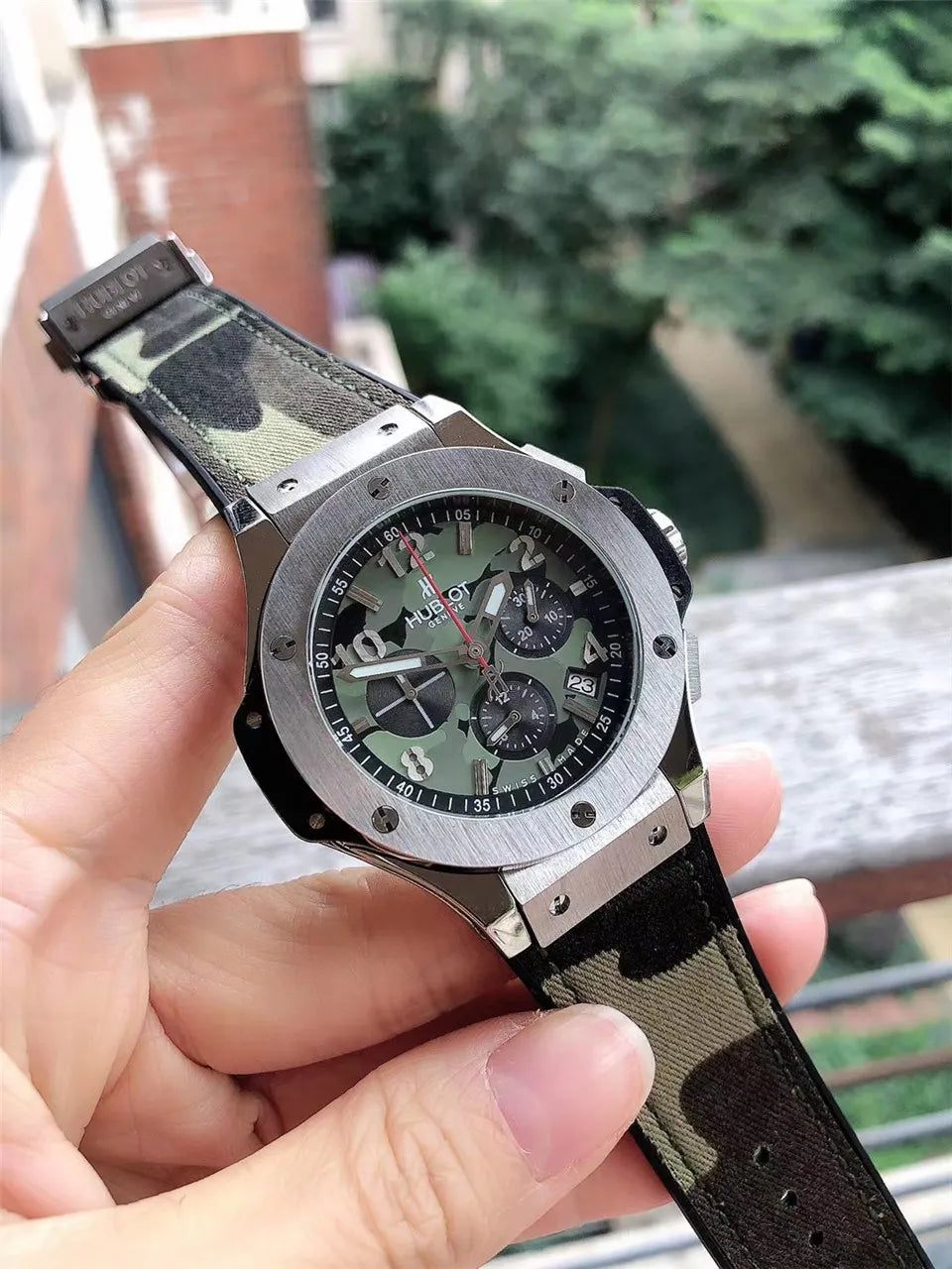 Hublot Camo Silver Watch - Hình 5