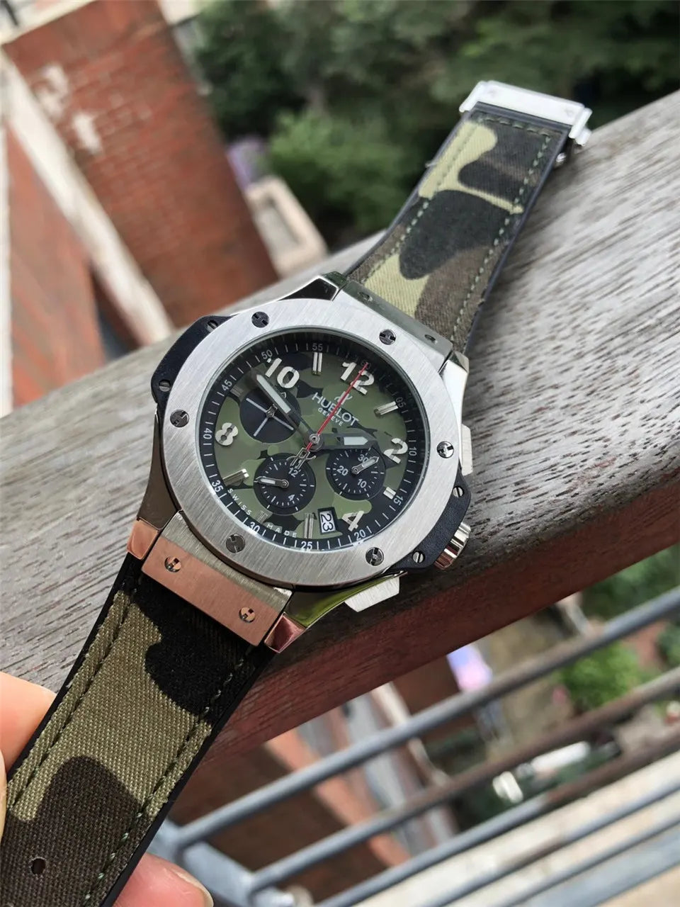 Hublot Camo Silver Watch - Hình 3
