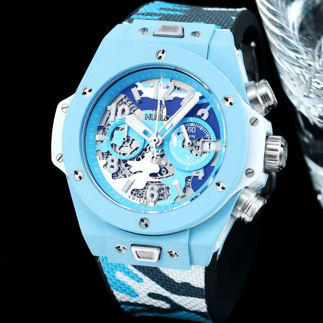 Hublot Blue Ceramic Camo - Hình 3