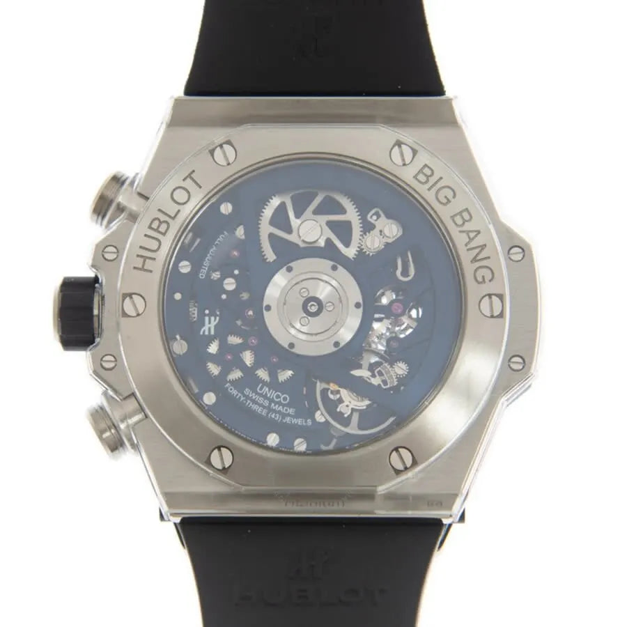 big Hublot Blue Skeleton Titanium - Hình 4