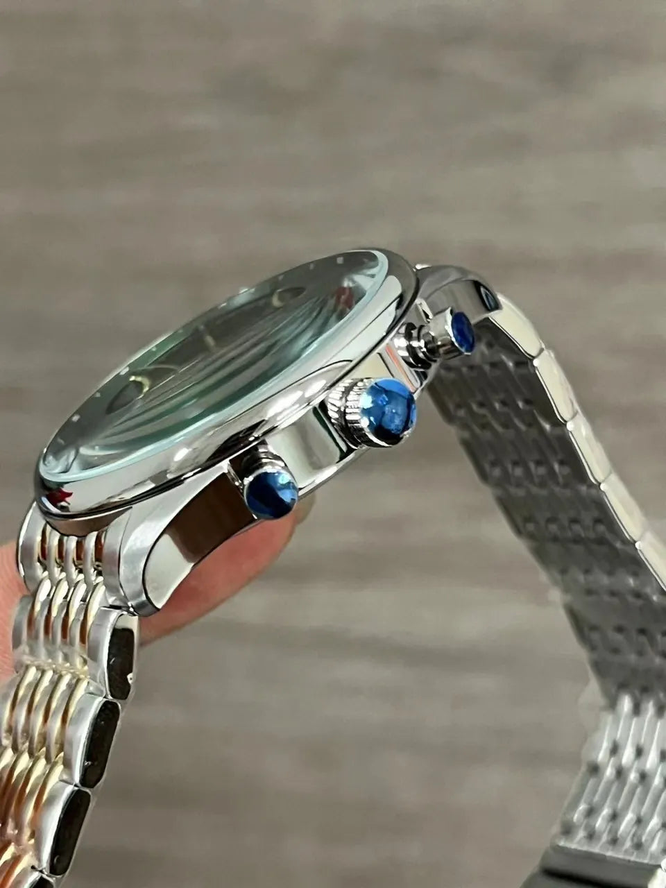 stainless BOSS Silver Chronograph Watch - Hình 5