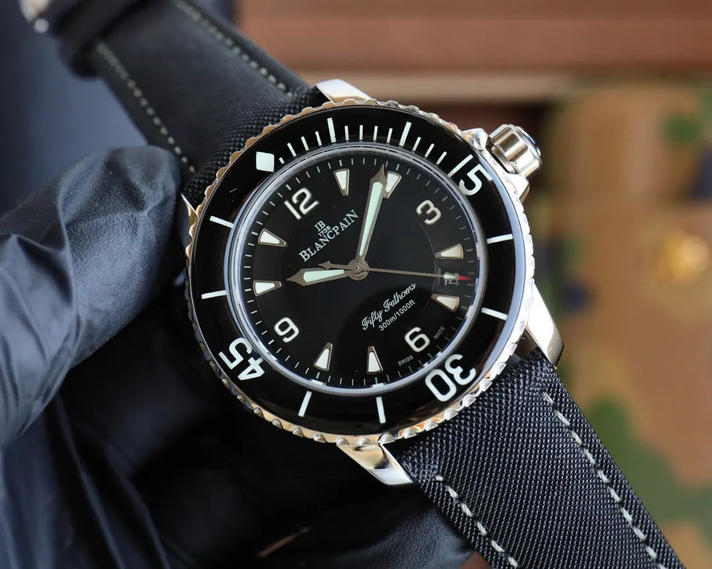 fabric Blancpain Fifty Fathoms Black - Hình 2