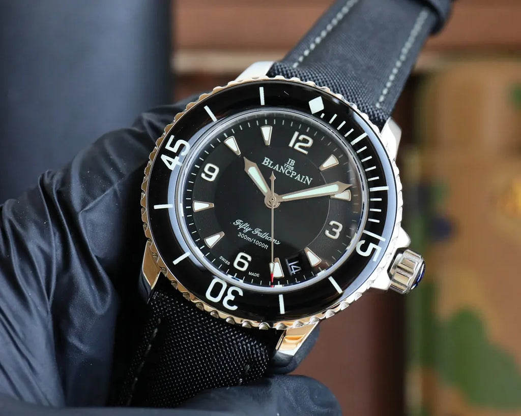fabric Blancpain Fifty Fathoms Black - Hình 3