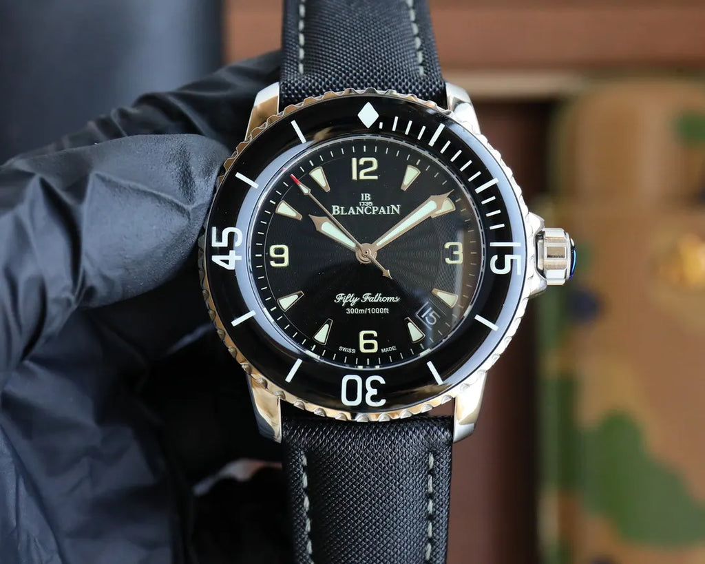 fabric Blancpain Fifty Fathoms Black - Hình 4