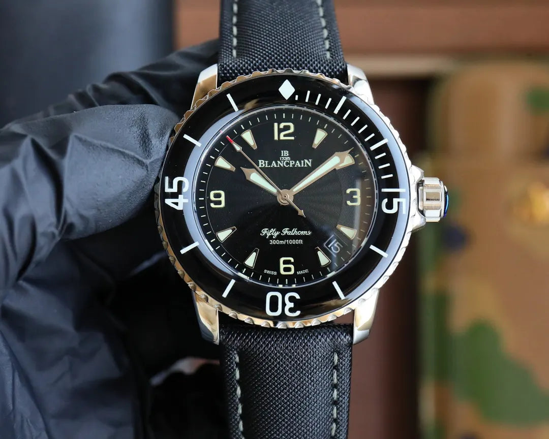 fabric Blancpain Fifty Fathoms Black - Hình 4