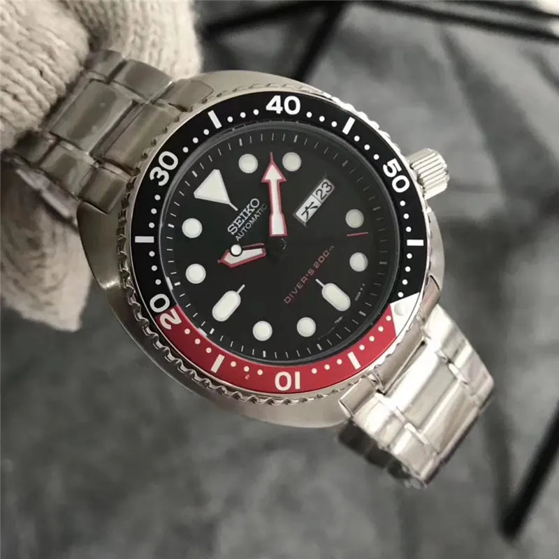 Seiko Prospex Turtle Red Black - Hình 4