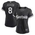 nike White Sox Black Pinstripe Jersey