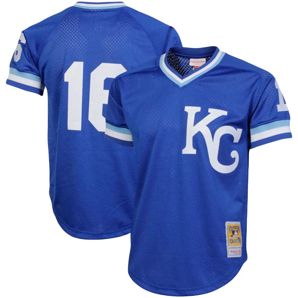 mitchell ness Royals Blue Throwback Jersey