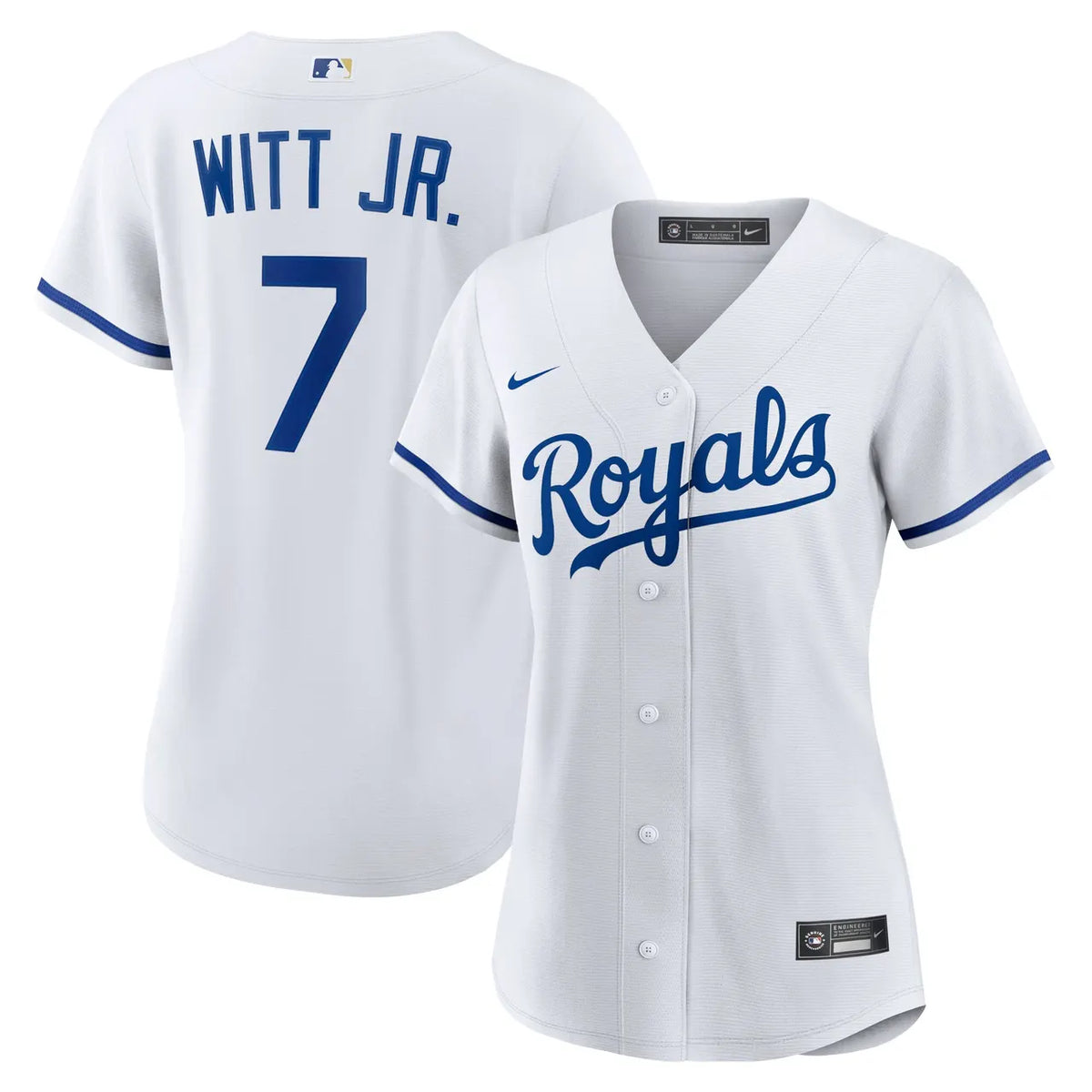 Witt Jr. Royals White Jersey - Hình 2