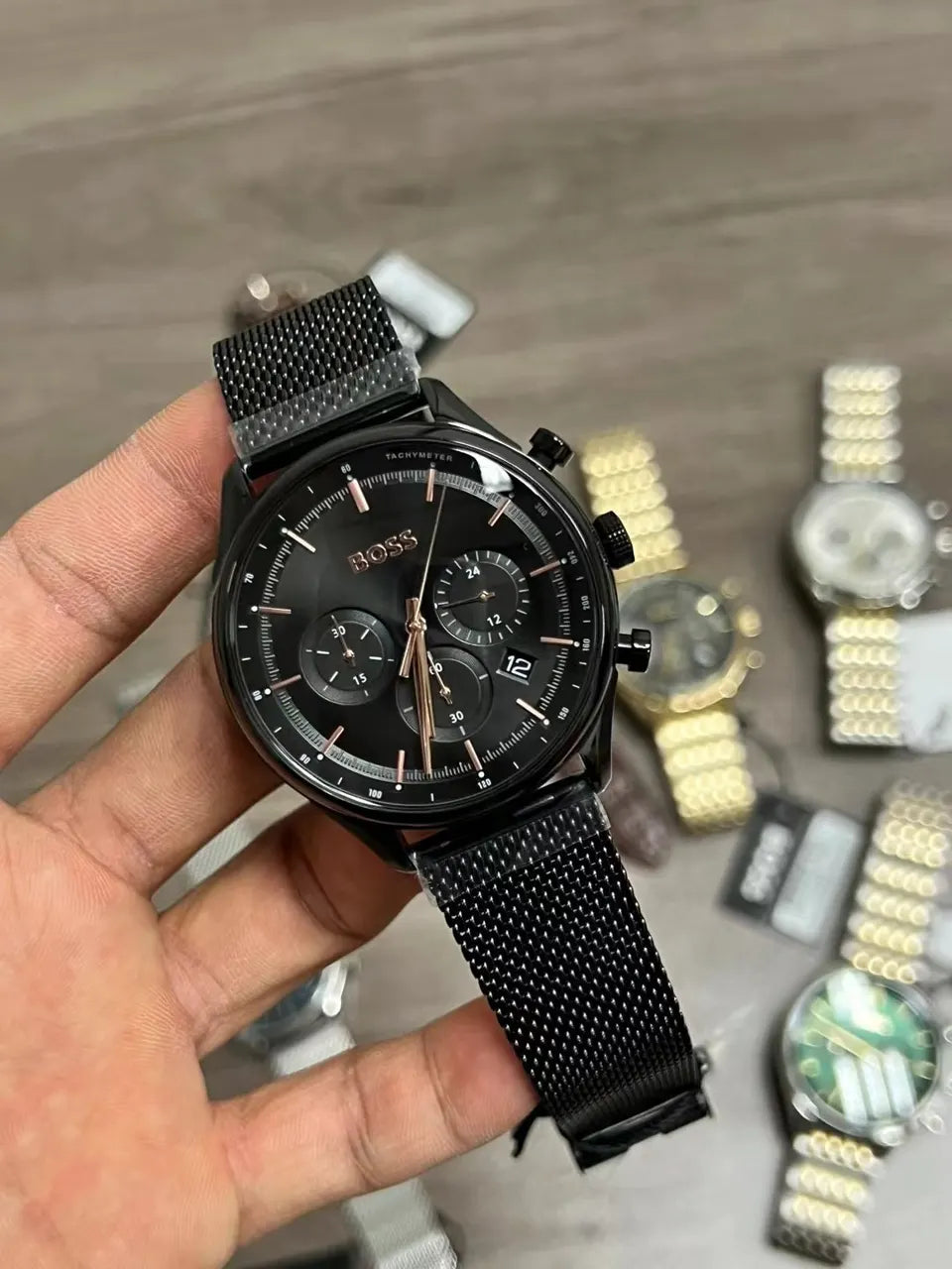 BOSS Black Mesh Chronograph - Hình 2