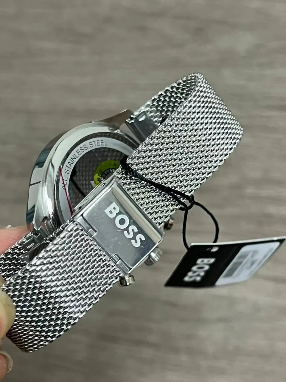 silver BOSS Blue Dial Chronograph - Hình 2